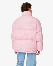 Load image into Gallery viewer, Tweed Puffer Jacket | Unisex Coats & Jackets Pink | GCDS®