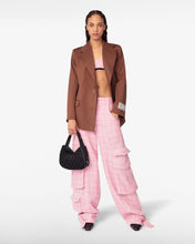 Load image into Gallery viewer, Ultracargo Tweed Trousers | Unisex Trousers Pink | GCDS®