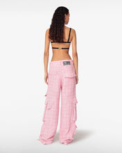Load image into Gallery viewer, Ultracargo Tweed Trousers | Unisex Trousers Pink | GCDS®