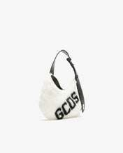 Load image into Gallery viewer, Comma Small Faux Fur Logo Twist Bag | Women Bags White | GCDS®