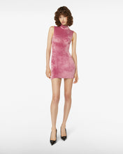 Load image into Gallery viewer, Velvet Mini Dress | Women Mini & Long Dresses Mauve Pink | GCDS®