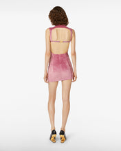 Load image into Gallery viewer, Velvet Mini Dress | Women Mini & Long Dresses Mauve Pink | GCDS®