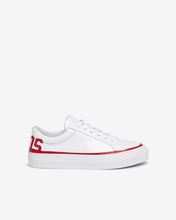 Load image into Gallery viewer, Leather Logo Sneakers : Men Shoes Red | GCDS