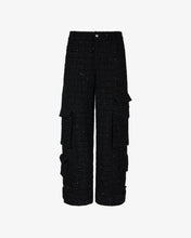 Load image into Gallery viewer, Ultracargo Tweed Trousers | Unisex Trousers Black | GCDS®