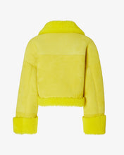 Load image into Gallery viewer, Shearling Jacket | Women Coats & Jackets Yellow | GCDS®