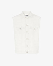 Load image into Gallery viewer, Tweed Sleeveless Jacket
