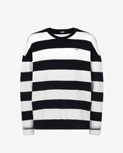 Load image into Gallery viewer, Striped Logo Sweater
