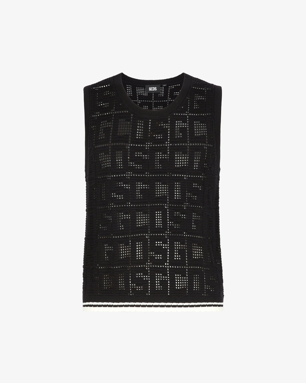 Gcds Monogram Macramè Tank Top