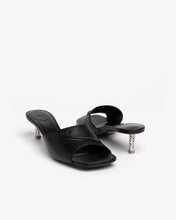 Load image into Gallery viewer, Leather Logo Chain Sandals
