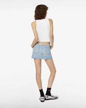 Load image into Gallery viewer, Denim Choker Mini Skirt
