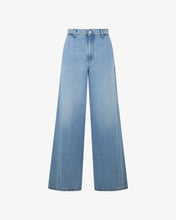 Load image into Gallery viewer, Stone Washed Denim Wide Hybrid Trousers
