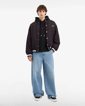 Load image into Gallery viewer, Stone Washed Denim Wide Hybrid Trousers
