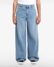 Load image into Gallery viewer, Stone Washed Denim Wide Hybrid Trousers
