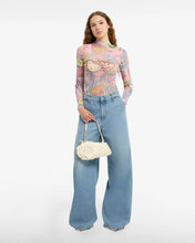 Load image into Gallery viewer, Stone Washed Denim Wide Hybrid Trousers
