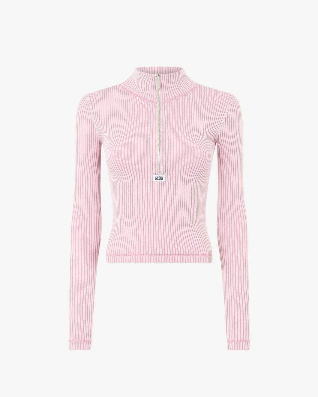 Ribbed Half Zip Turtleneck