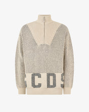 Load image into Gallery viewer, Ribbed Low Logo Half Zip Sweater
