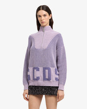 Load image into Gallery viewer, Ribbed Low Logo Half Zip Sweater
