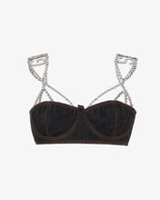 Load image into Gallery viewer, Choker Denim Bra
