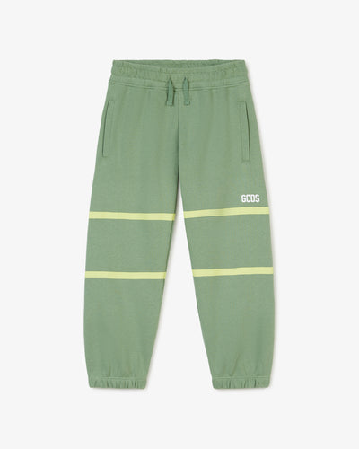 Junior Gcds Low Logo Band Sweatpants | Unisex Trousers Green | GCDS®