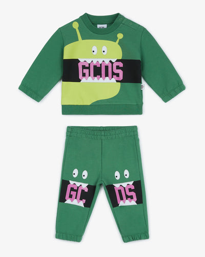 Gcds Monsters Tracksuit | Boy Tracksuits Green | GCDS®