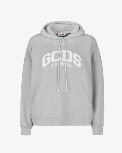 Gcds Logo Lounge Hoodie | Unisex Sweatshirts Grey | GCDS®