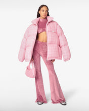 Load image into Gallery viewer, Tweed Puffer Jacket | Unisex Coats &amp; Jackets Pink | GCDS®
