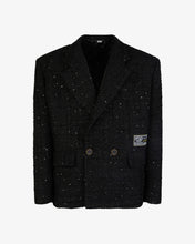 Load image into Gallery viewer, Double Breasted Tweed Blazer
