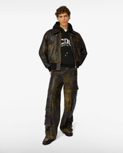 Load image into Gallery viewer, Rub-Off Leather Ultracargo | Men Trousers Black | GCDS®
