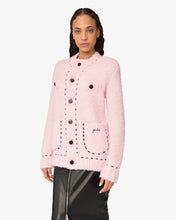 Load image into Gallery viewer, Bouclé Knit Jacket | Unisex Coats &amp; Jackets Pink | GCDS®
