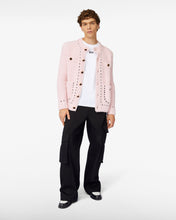 Load image into Gallery viewer, Bouclé Knit Jacket | Unisex Coats &amp; Jackets Pink | GCDS®
