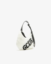 Load image into Gallery viewer, Comma Small Faux Fur Logo Twist Bag | Women Bags White | GCDS®

