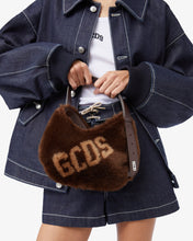 Load image into Gallery viewer, Comma Small Faux Fur Logo Twist Bag
