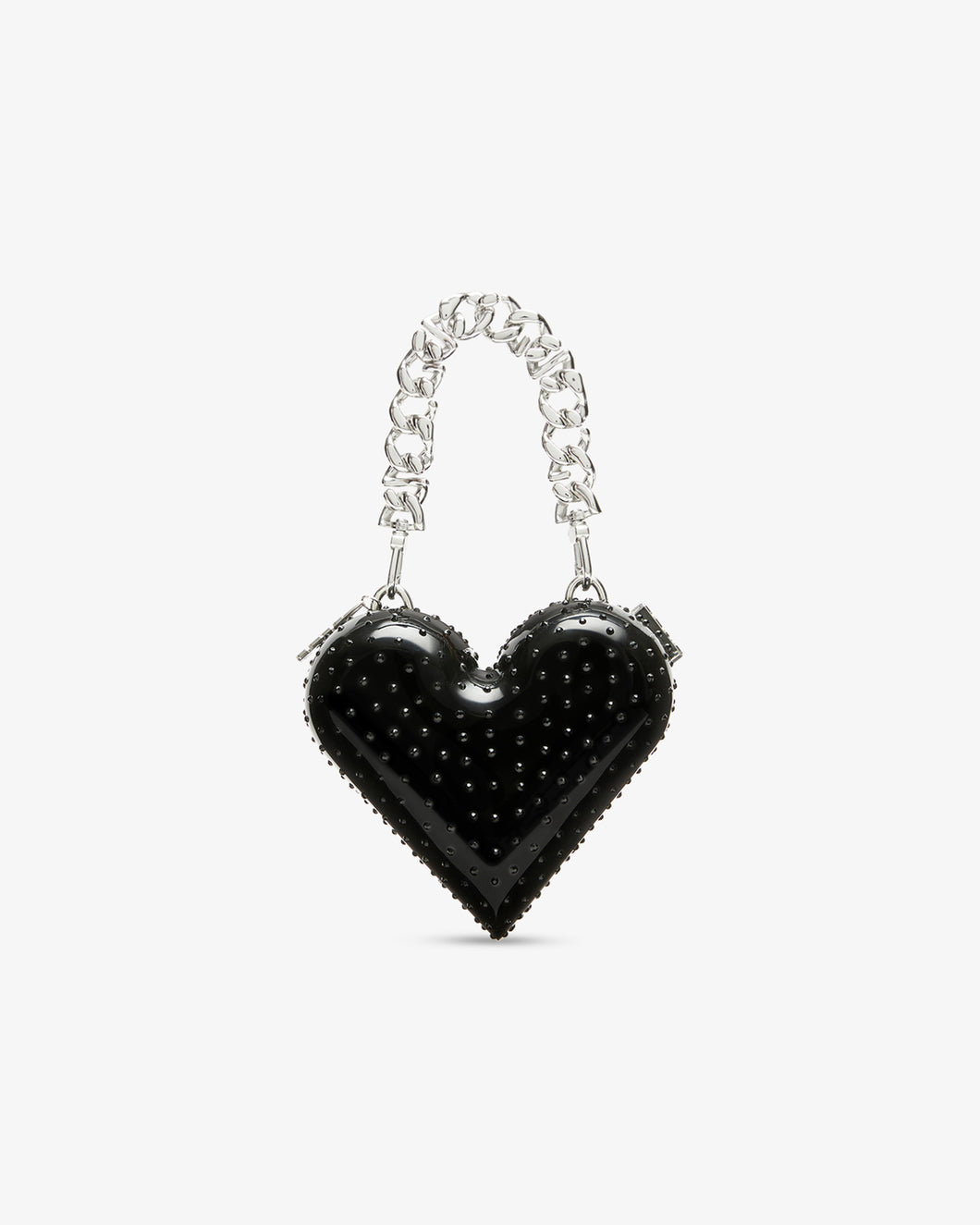 Heart Crystal Bag | Women Bags Black | GCDS®