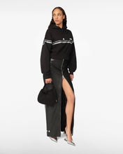 Load image into Gallery viewer, Bling Gcds Cropped Hoodie | Women Sweatshirts Black | GCDS®
