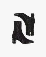 Load image into Gallery viewer, Monogram Logo Heel Ankle Boots | Women Boots Black | GCDS®
