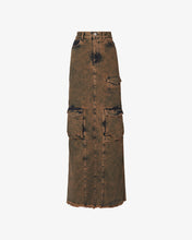 Load image into Gallery viewer, Denim Cargo Long Skirt
