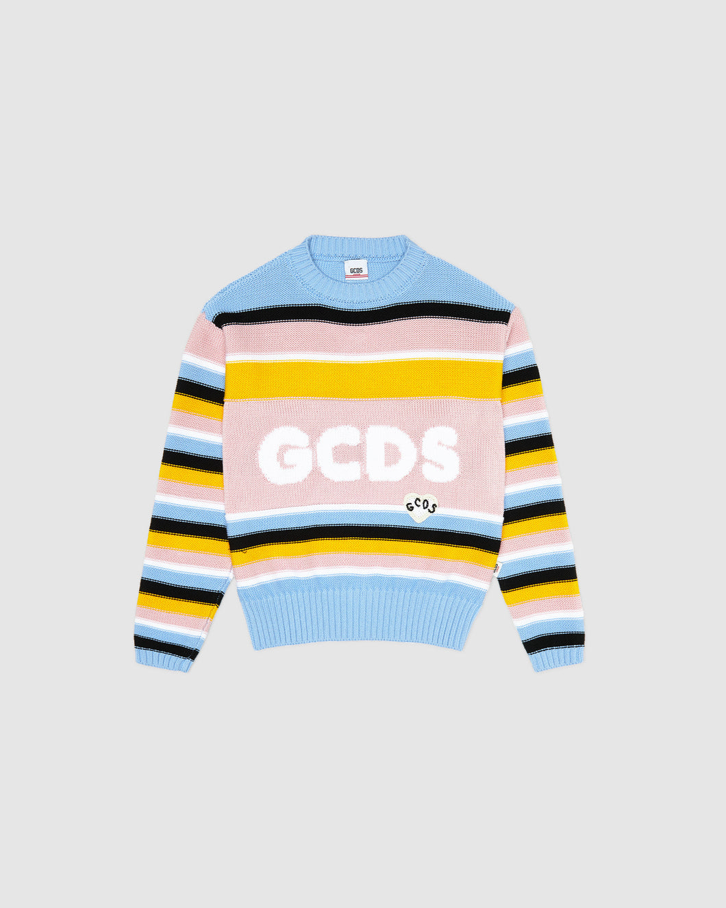 Multicolor knit sweater: Girl Knitwear Multicolor | GCDS