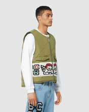Load image into Gallery viewer, Plush reversible vest: Men Outerwear Military Green | GCDS
