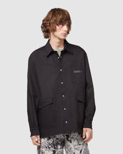 Load image into Gallery viewer, Workwear overshirt: Men Shirts Black | GCDS
