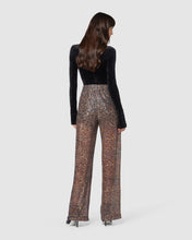 Load image into Gallery viewer, Leopard sequin trousers: Women Trousers Multicolor | GCDS
