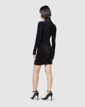 Load image into Gallery viewer, Stretch velvet mini dress: Women Dresses Black | GCDS

