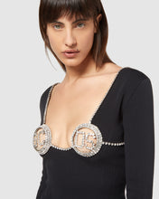 Load image into Gallery viewer, Gcds bling circle bra dress: Women Dresses Black | GCDS
