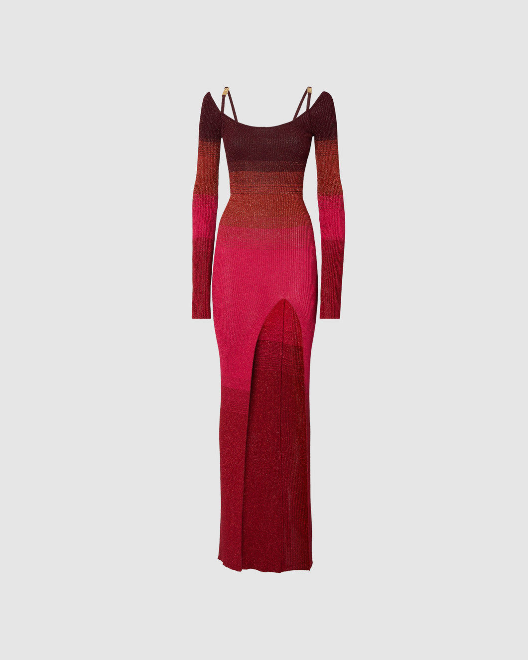 Lurex degradé long dress: Women Dresses Multicolor | GCDS