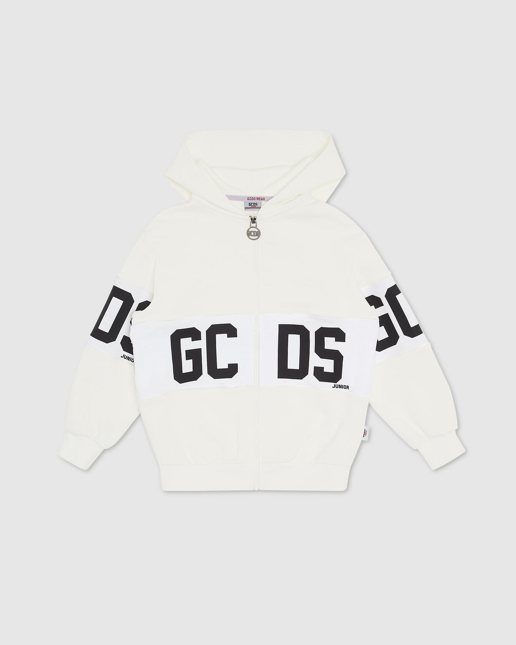 GCDS logo band Hoodie: Unisex  Hoodie and tracksuits  Off white | GCDS