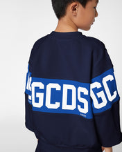 Load image into Gallery viewer, GCDS logo band Crewneck: Unisex  Hoodie and tracksuits  Dark Blue | GCDS
