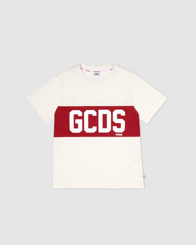 Gcds Logo band t-shirt: Unisex     T-shirts Whitecap Grey | GCDS