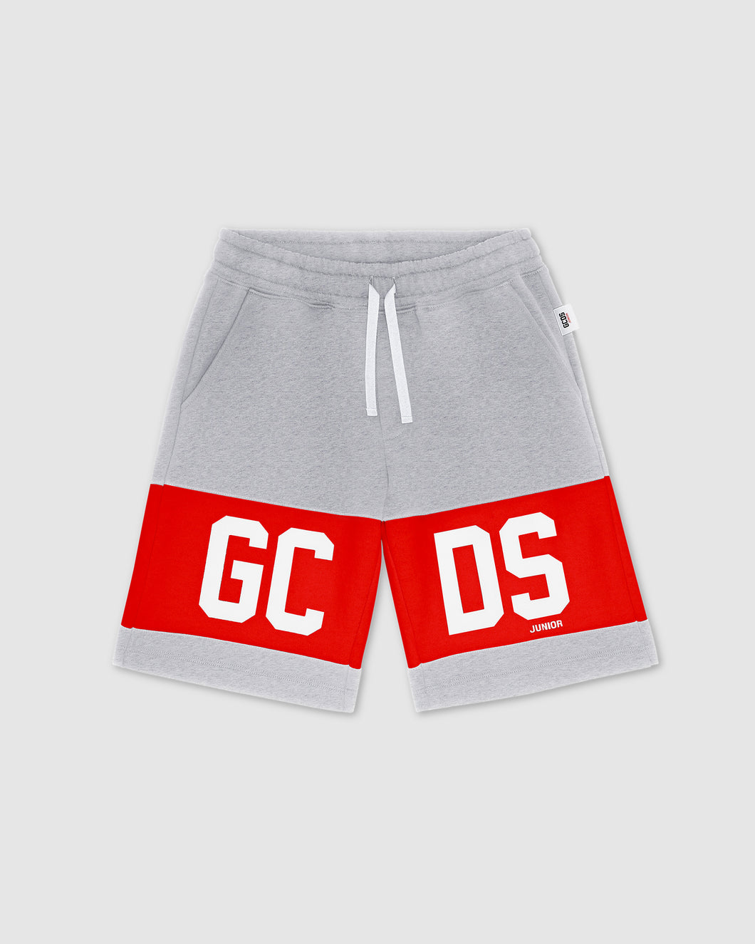 GCDS logo band Shorts: Unisex  Trousers Grey | GCDS