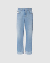 Load image into Gallery viewer, Bucket bleached trousers: Men Trousers New Light Blue | GCDS
