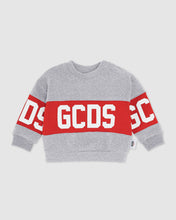 Load image into Gallery viewer, Baby GCDS logo motif hoodie: Unisex  Hoodie and tracksuits  Grey | GCDS
