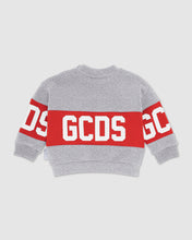 Load image into Gallery viewer, Baby GCDS logo motif hoodie: Unisex  Hoodie and tracksuits  Grey | GCDS
